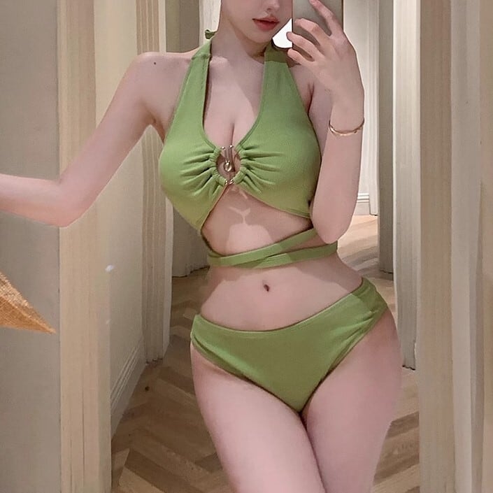 レディース 水着 ビキニ セパレート セクシー フロントデザイン