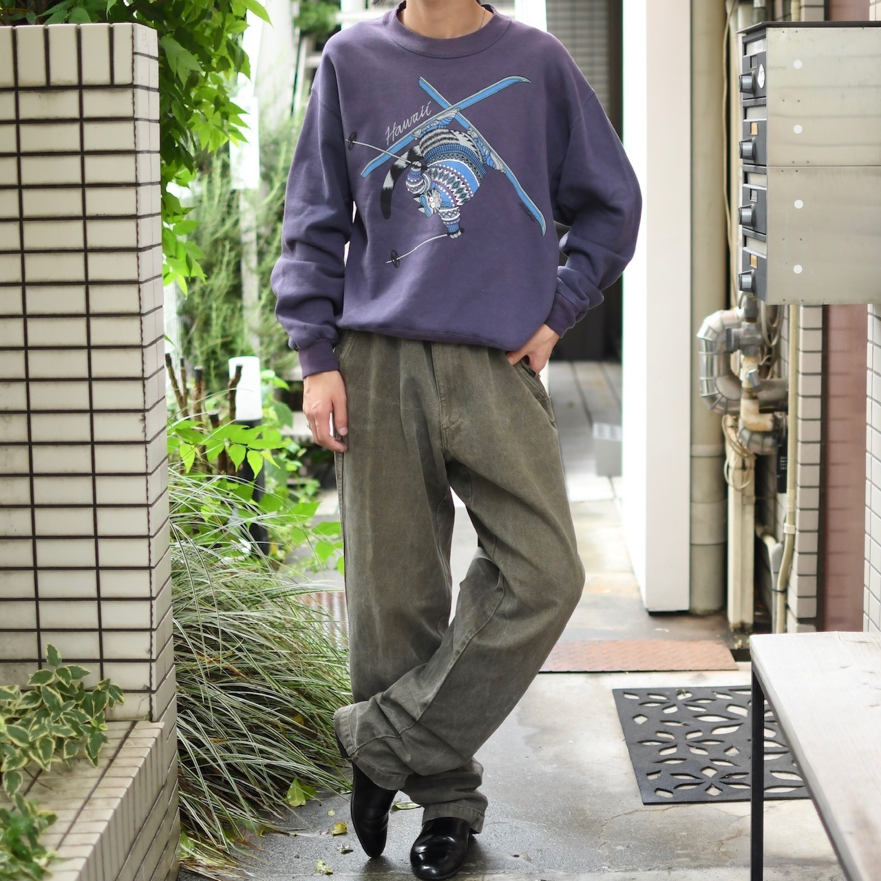 marlboro classics fade herringbone twill denim pants