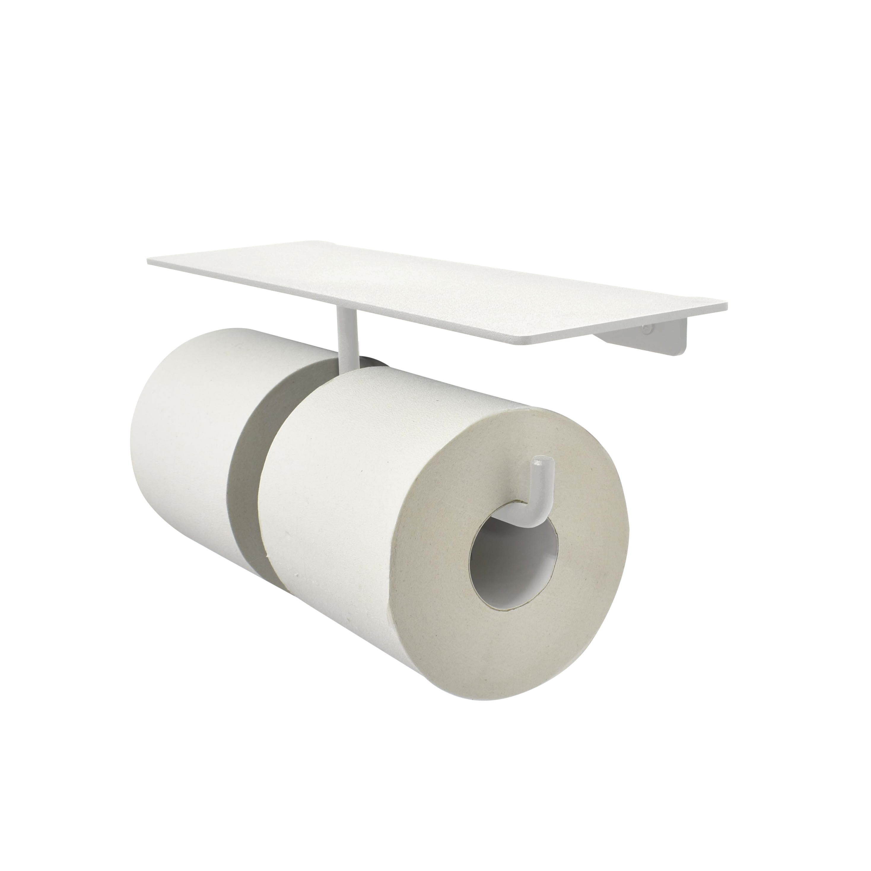 新作 ヨーク 棚付きぺーパーホルダー 2連 （W-YOR2473）S塗装 トイレ