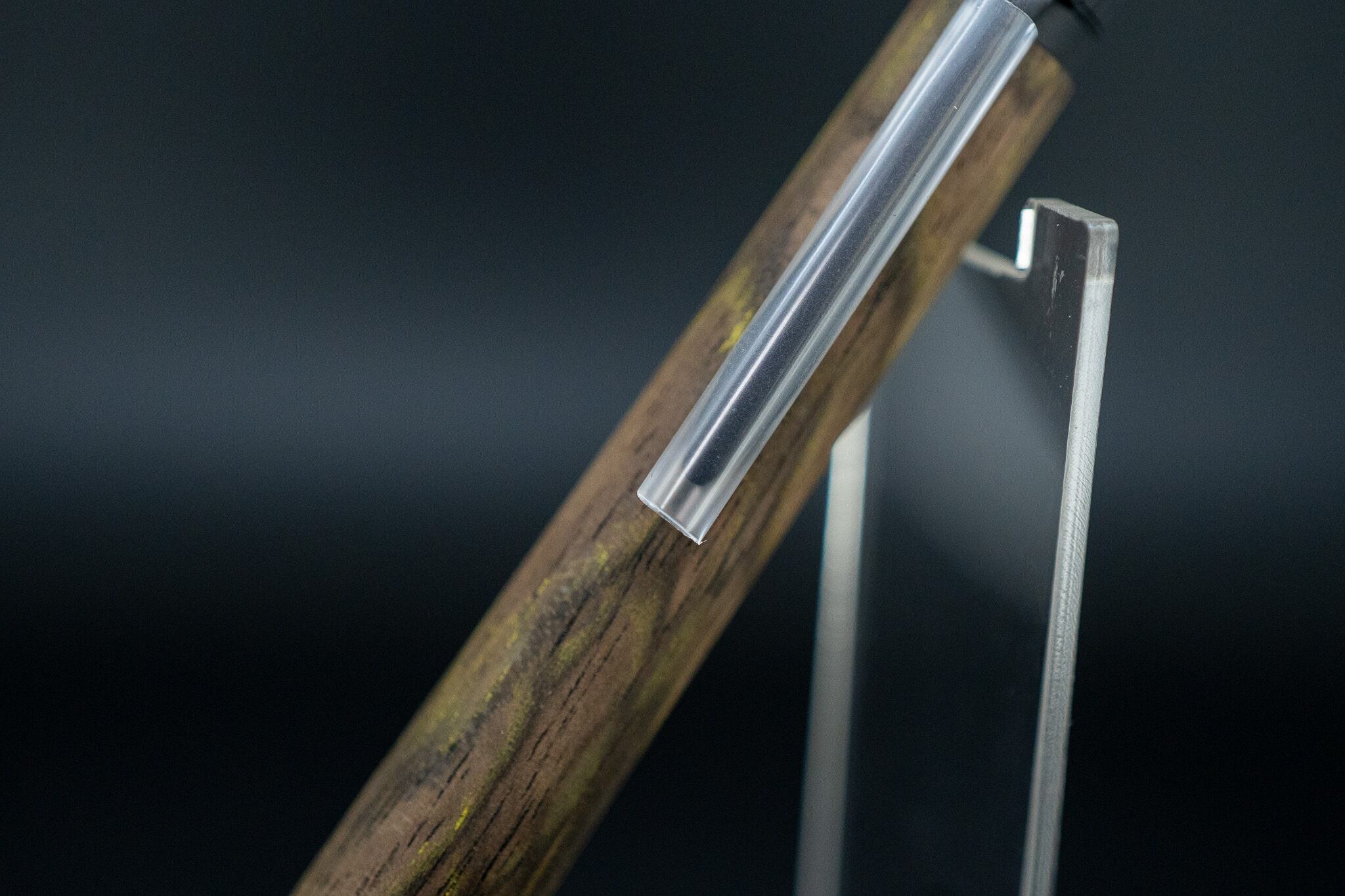 【魅惑の黒い紋様】黒柿 孔雀杢 極上 ③ Black BP