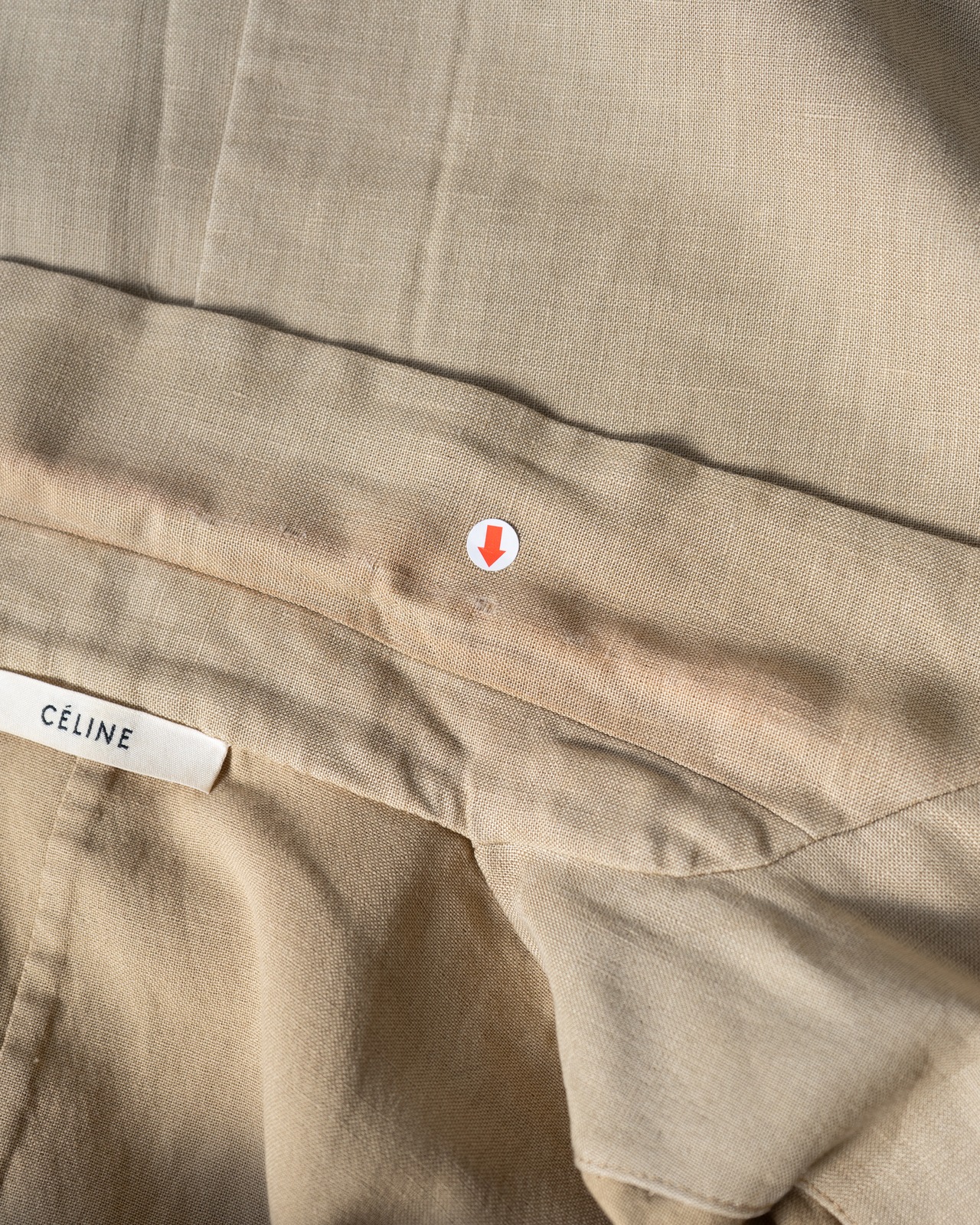 〈CÉLINE by phoebe philo〉Chester linen coat