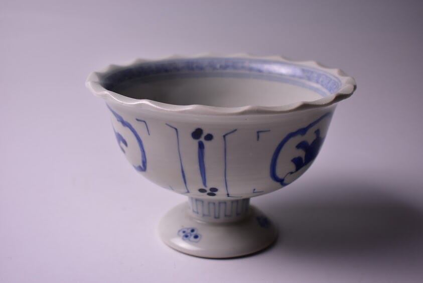 【桃】大聖寺九谷色絵団龍窓絵花図桔梗形皿 古伊万里 大聖寺伊万里 染錦三方龍仙人菊花型鉢 三ツ鉢揃い 黄仁覧図