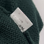 90s Polo by Ralph Lauren ポロ ラルフローレン 紋章ワッペン コットン ニット セーター L/ダークグリーン系 ビンテージ