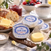 フランス産 グラスフェッド レスキュール AOP 有塩発酵バター 15g×50個 750g｜冷蔵・個包装｜シャラント・ポワトゥー AOP｜French Lescure AOP Salted Cultured Butter Portions