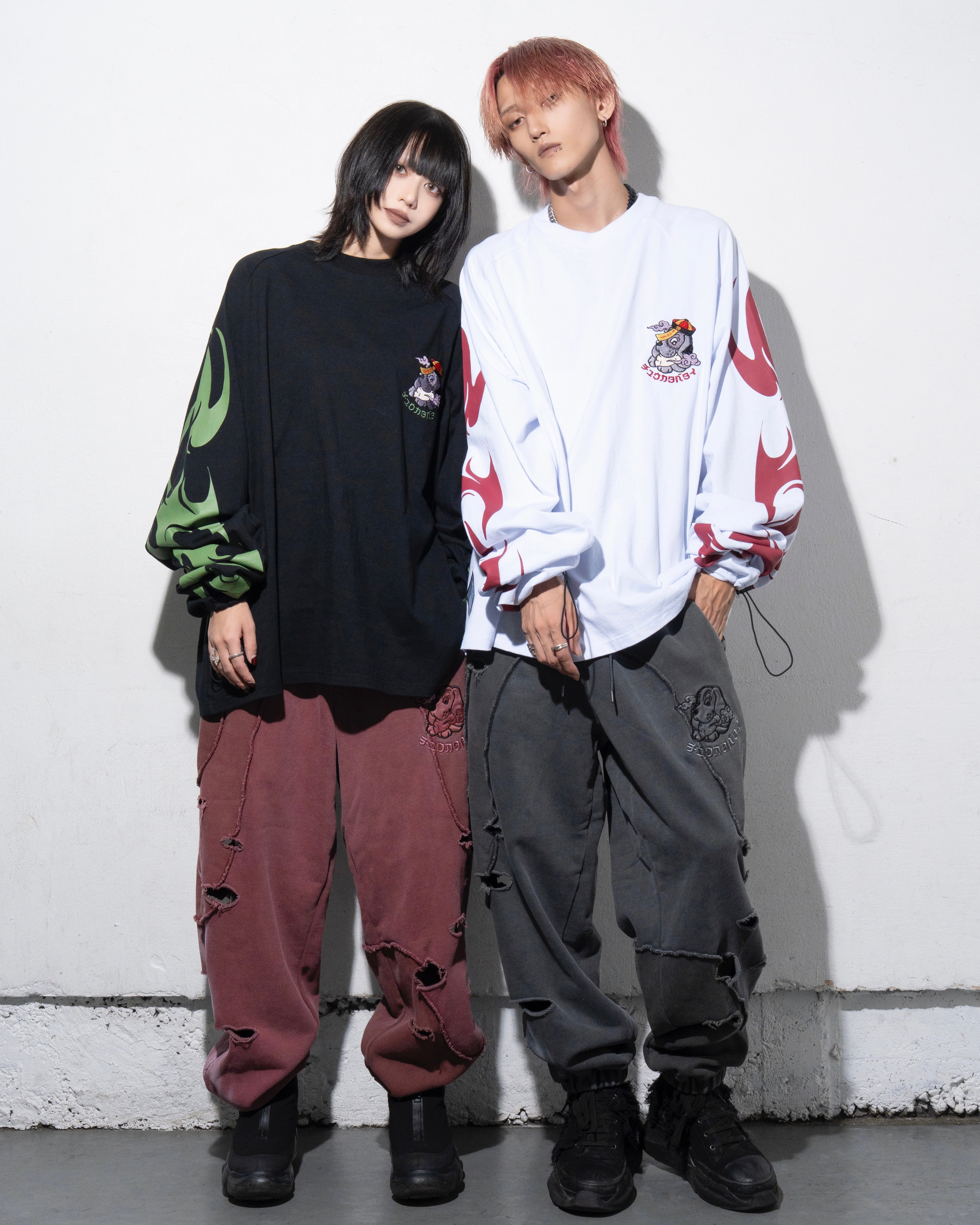 GALFY×チュウカタベタイ ロンT/白 | チュウカタベタイ