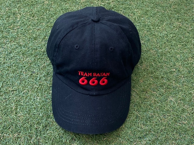 均一SALE!! TEAM SATAN 666 LOGO CAP BALCK 26408