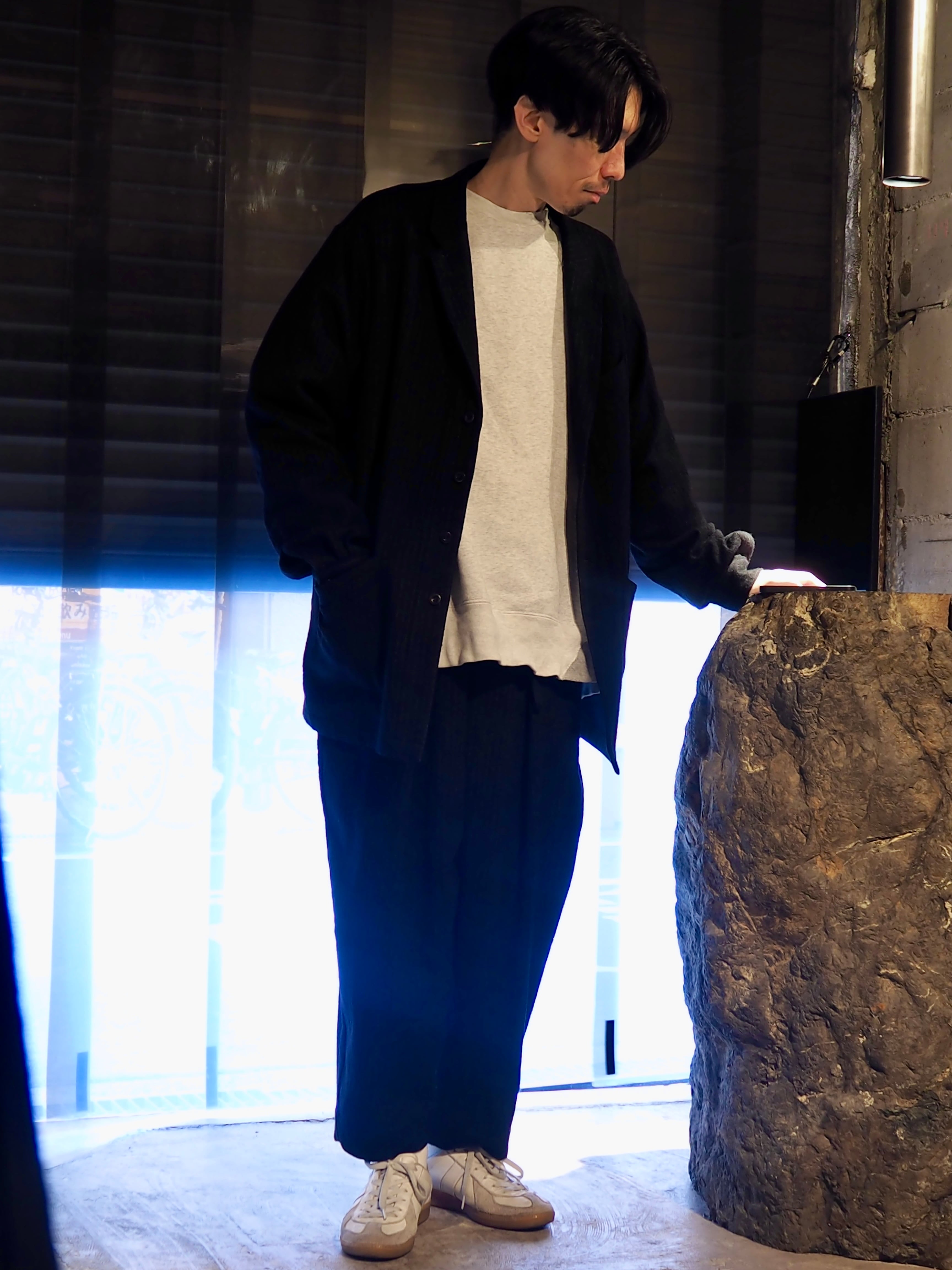 k*h様 結‐yui－ EASY JACKET MITTAN,arts&scie EASY JACKET/ black pin st.【結-yui-】 | はなれ online store