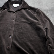 brown velour shirt