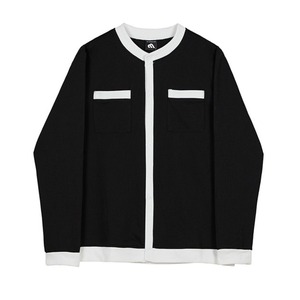 ノーカラーパイピングスウェット　MT0080402