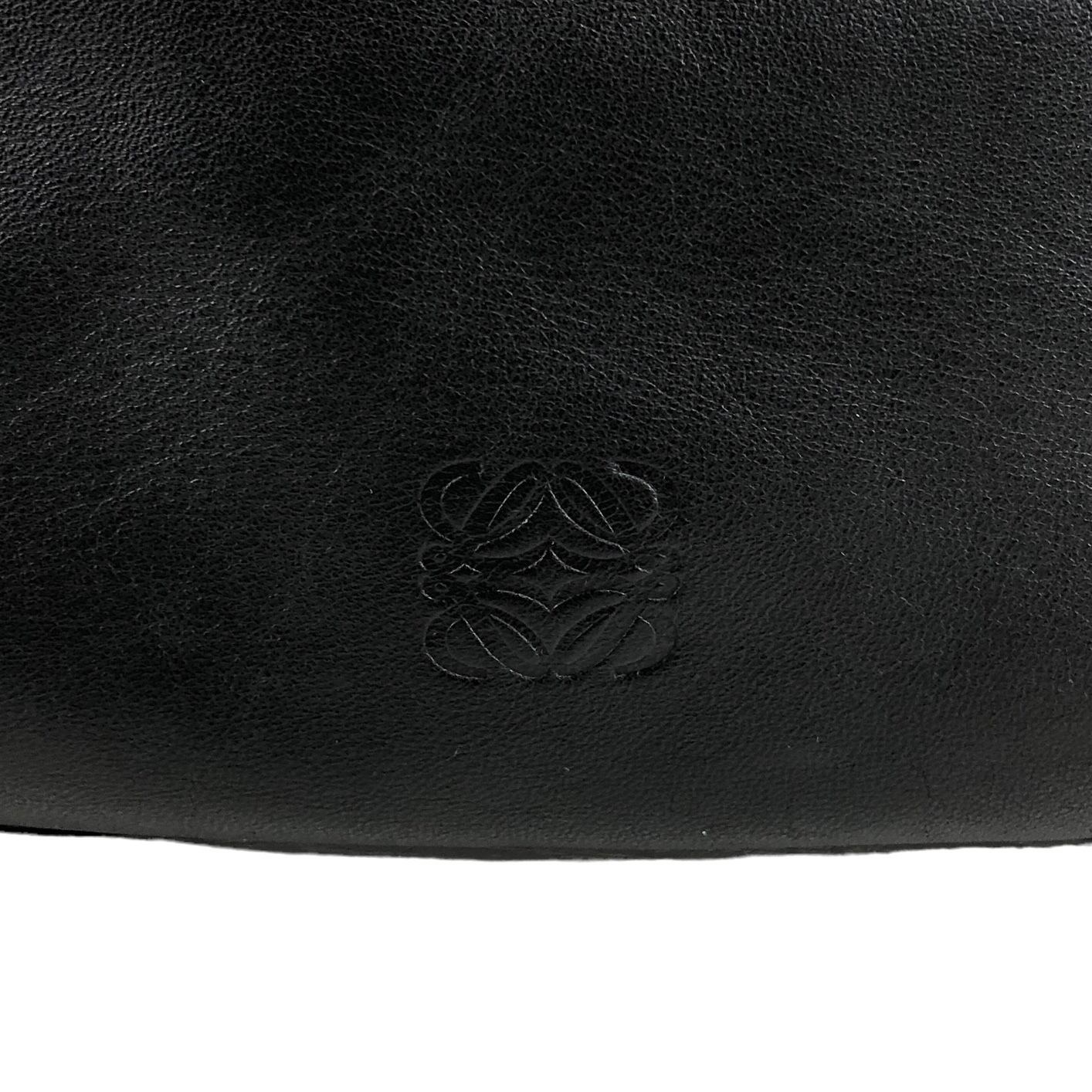 LOEWE ロエベ ショルダーバッグ ブラック アナグラム ナッパレザー