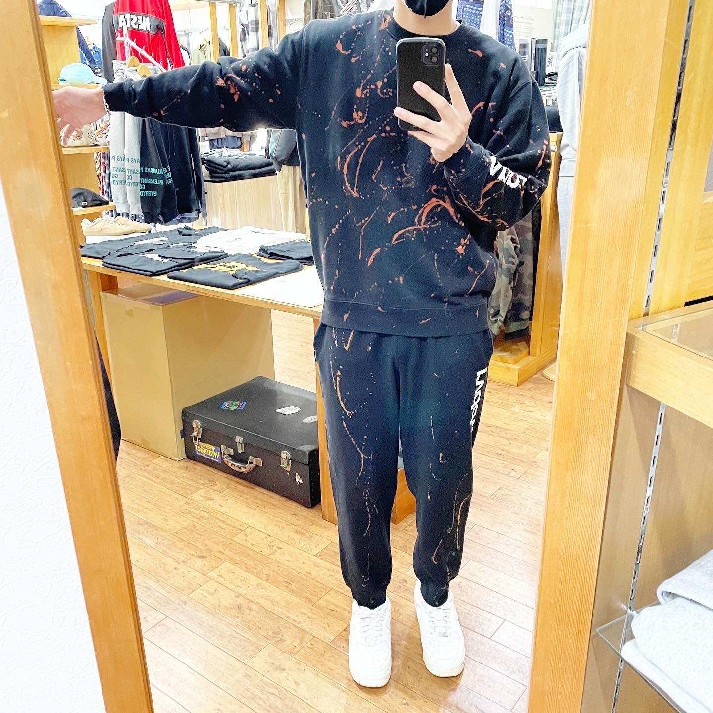 reversal BLEACH rvddw CREW NECK リバーサル セットアップ可能