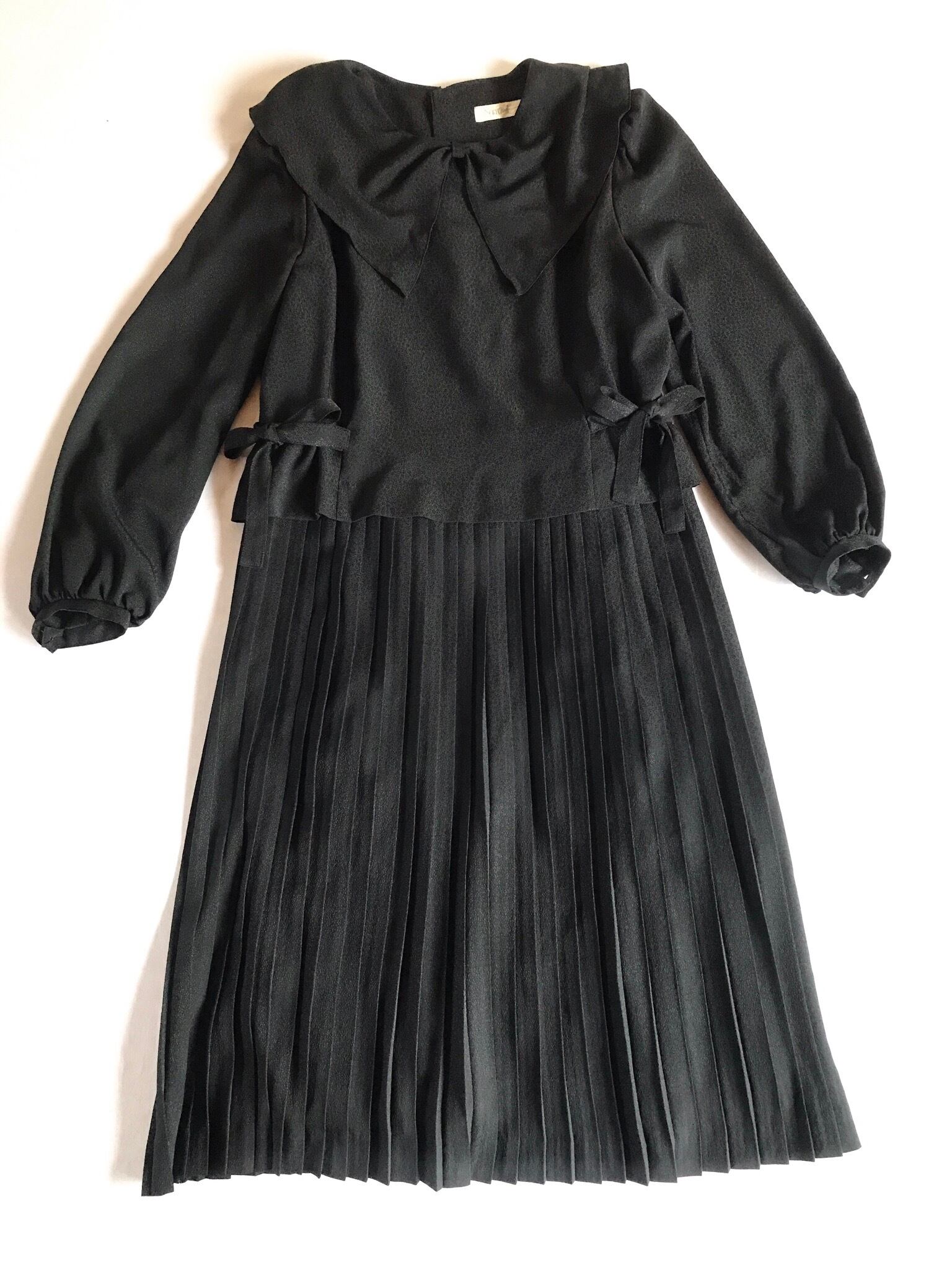 Used レトロ クラシカル 黒 ワンピース 古着 ヴィンテージ Vintage 古着屋mojo