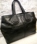 レア★GIVENCHY ジバンシィ NIGHTINGALE ナイチンゲール A4対応 男女可 大容量 ショッパートート レザー バッグ 黒★ 希少なトート型モデル