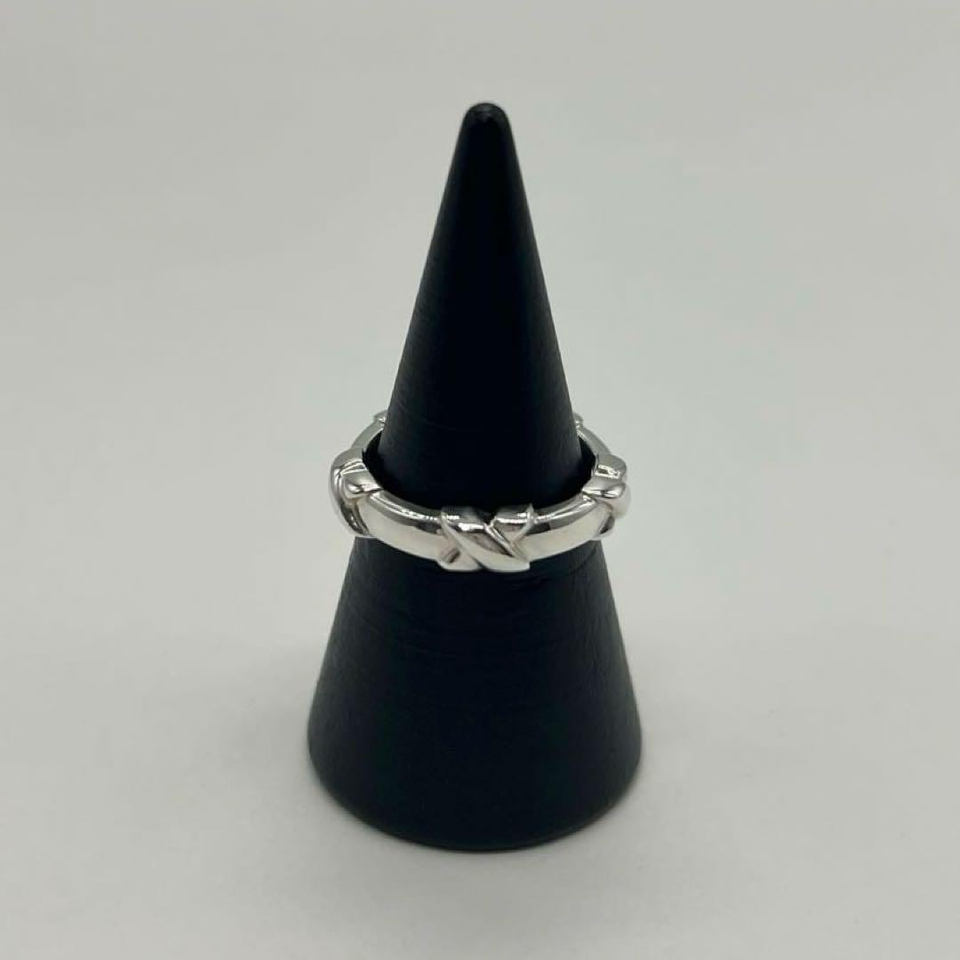 Tiffany & Co. シグネチャー クロスステッチ SV925 リング ティファニー TIFFANY シグネチャークロス ステッチリング 9号 希少