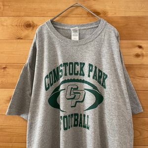 【GILDAN】フットボール Tシャツ FOOTBALL アーチロゴ XL ビッグサイズ US古着