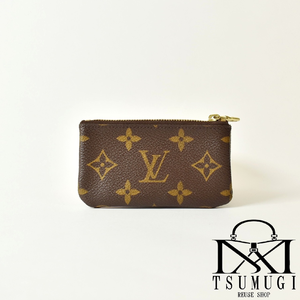 LOUIS VUITTON ルイヴィトン モノグラム ポシェット クレ コインケース M62650 ブラウン
