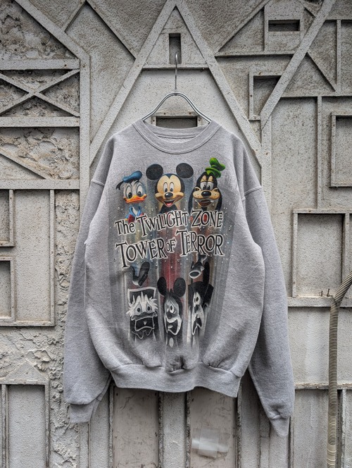 "深緑" REMAKE rhinestone sweat / TOWER of TEROR