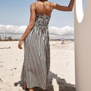 Stripe Swing Long Dress / ストライプ スイング ロング ワンピース