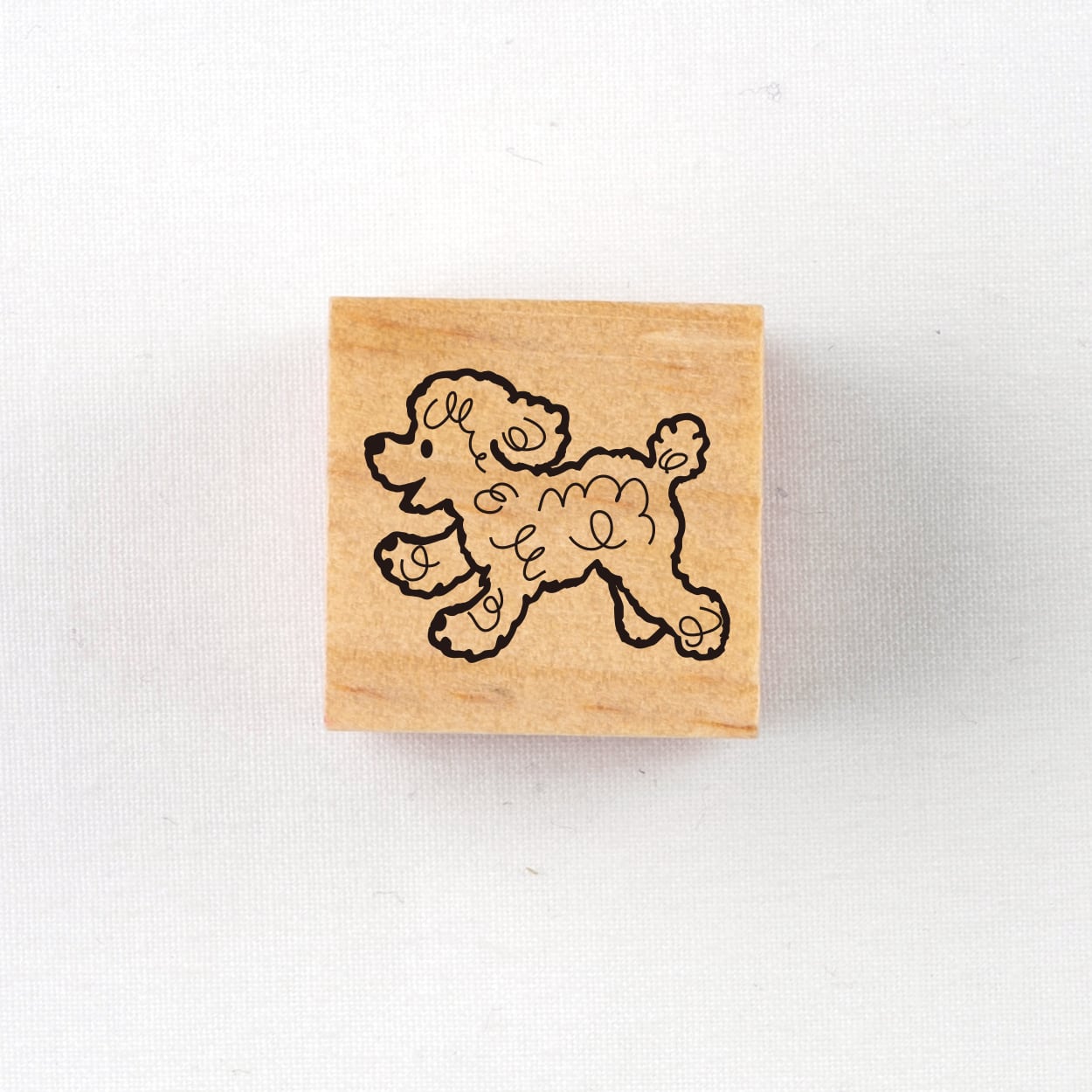 『走るプードル』手帖スタンプ20mm
