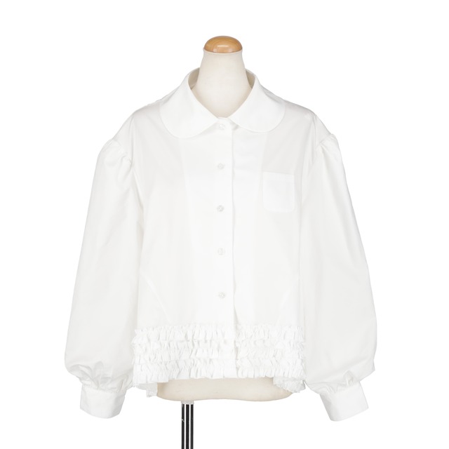 フリルブラウス　WHITE