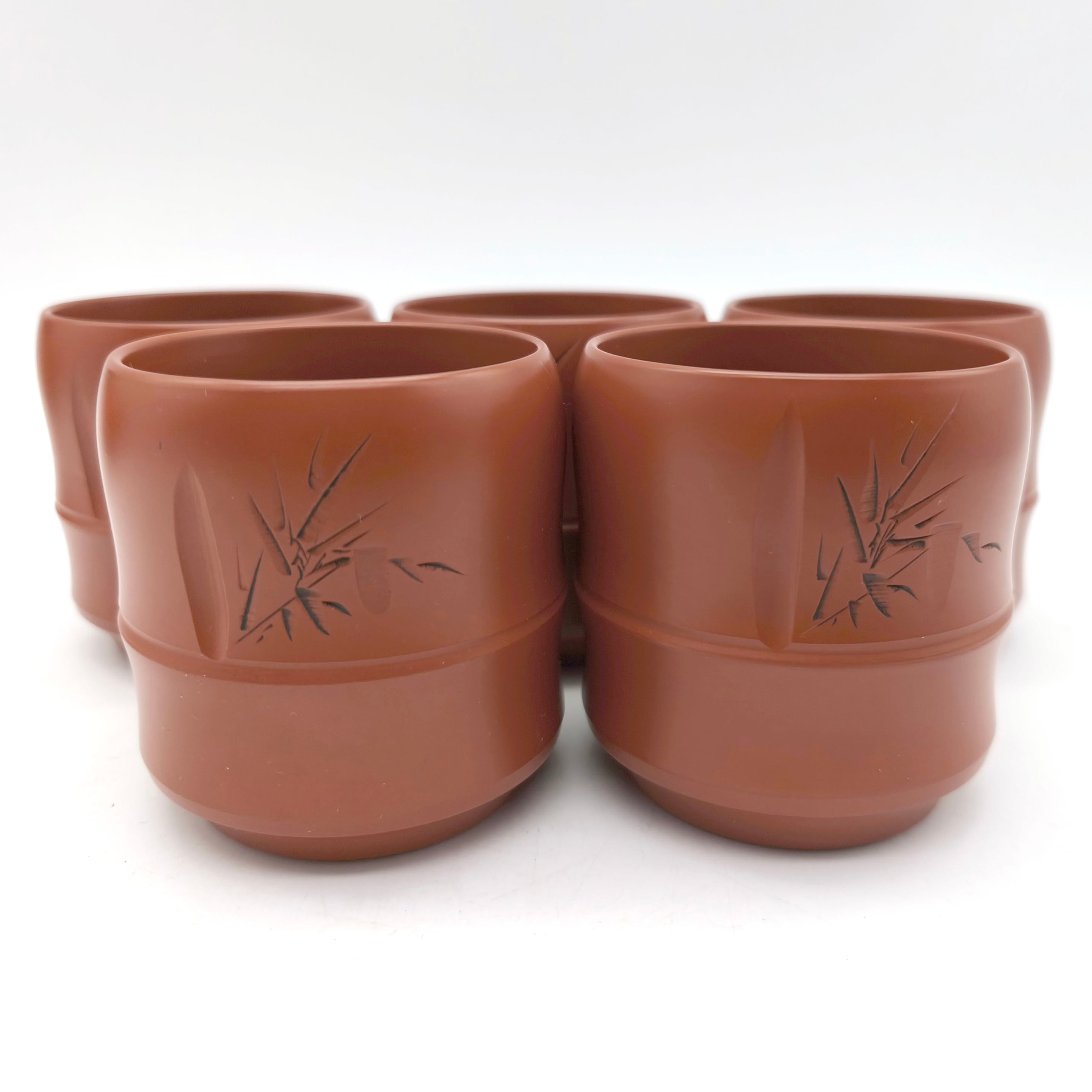 常滑焼・朱泥・急須・湯呑セット・No.250329-26・梱包サイズ60