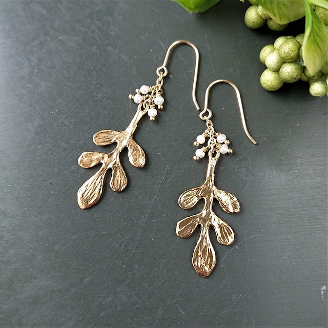 leaf pierce / earring  003