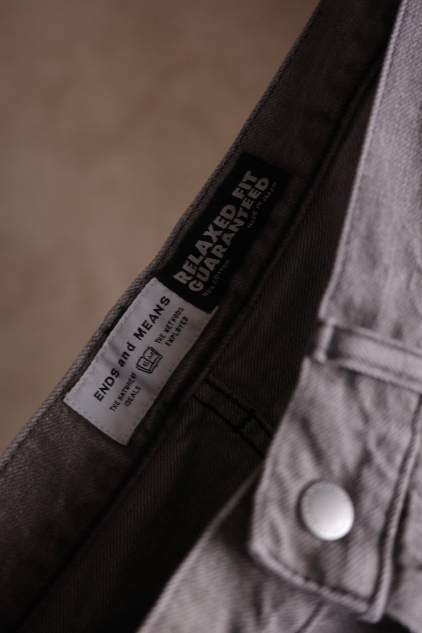 ENDS and MEANS / Relax fit 5 Pockets Denim Washed | iremono