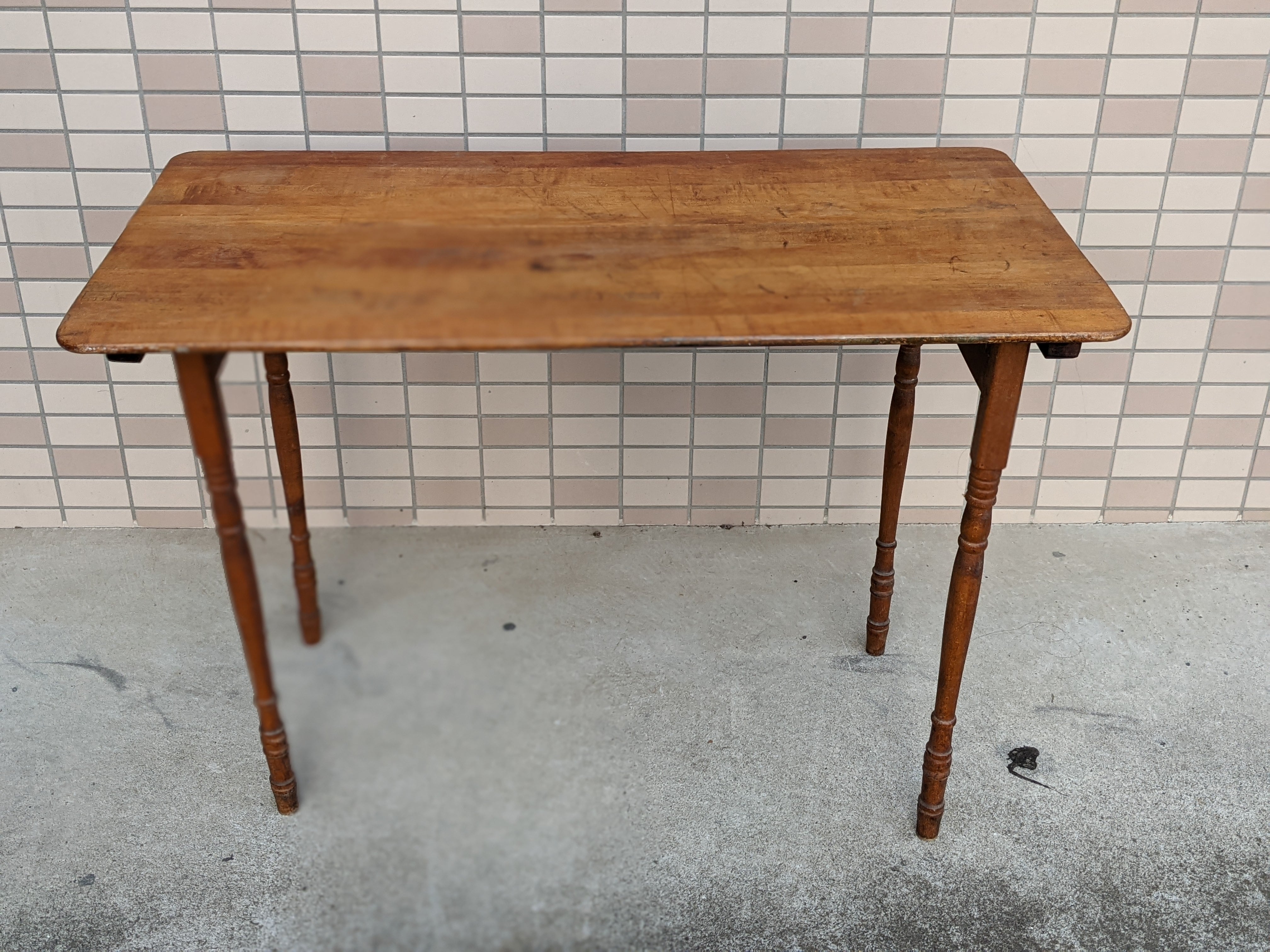 Vintage Wood Folding Table Antique Table ビンテージ 木製