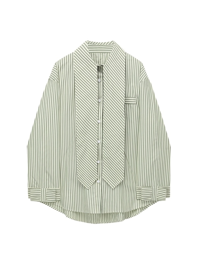 Necktie collar shirt（ネクタイカラーシャツ）b-782