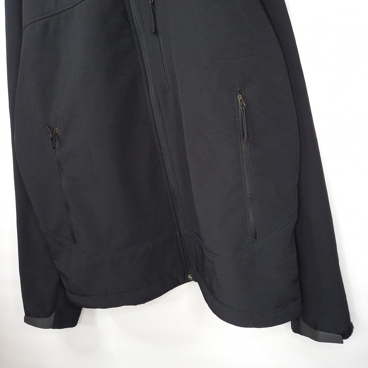 ノースフェイス　ソフトシェル　ジャケット　フリース　裏起毛　シンチラ　刺繍ロゴ