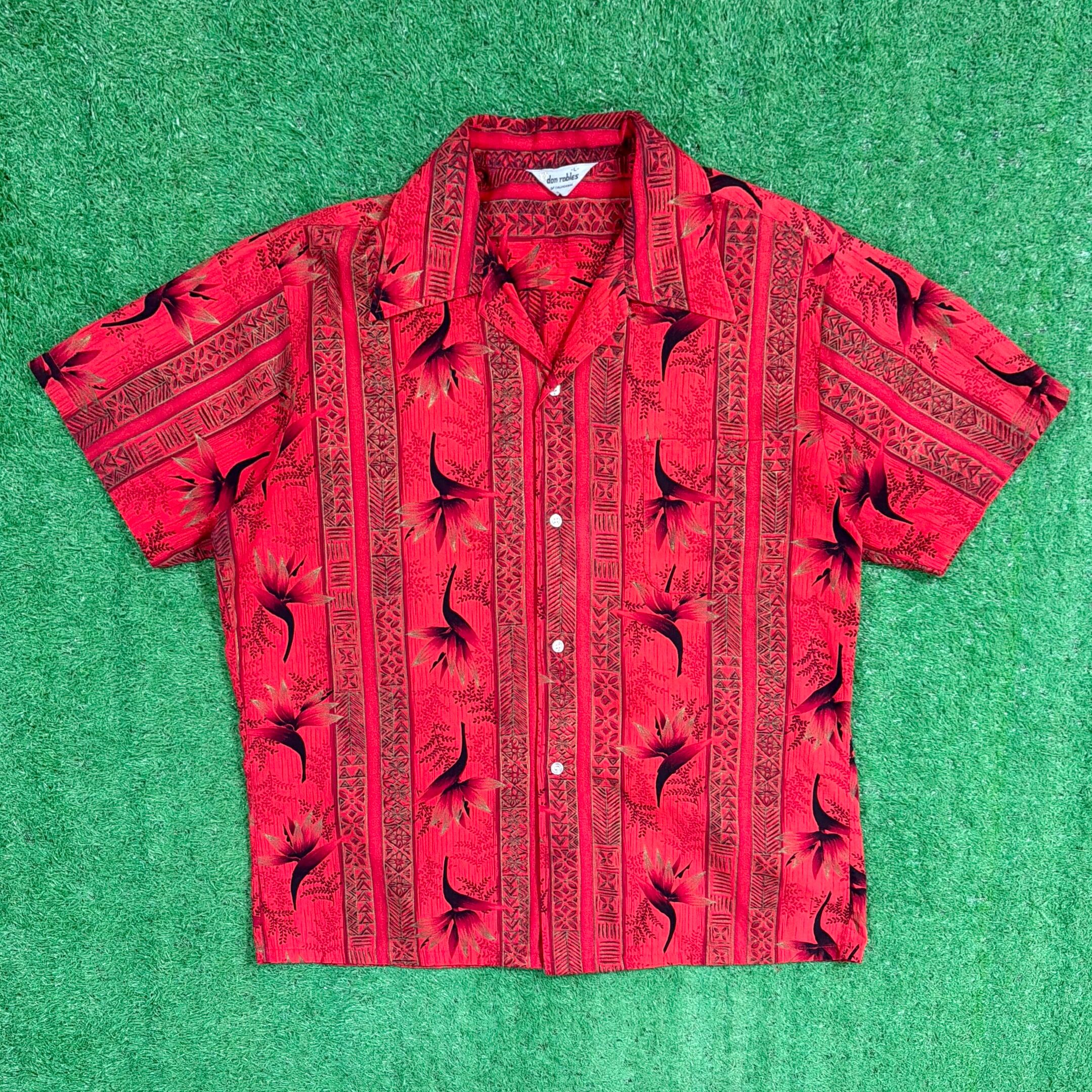Men's】 70s - 80s アロハシャツ / 70年代 80年代 古着 アロハ 開襟
