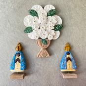 フォークアート OA アパレシーダ 水色 ①