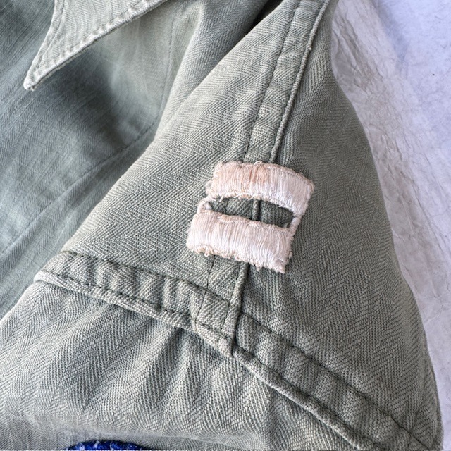 US Army M-41 HBT Shirt Jacket 46R 40s 画像19