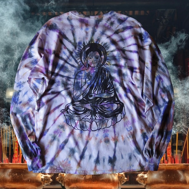 Buddha  “कर्म-karma-”  TIE DYE  L/S T-SHIRT