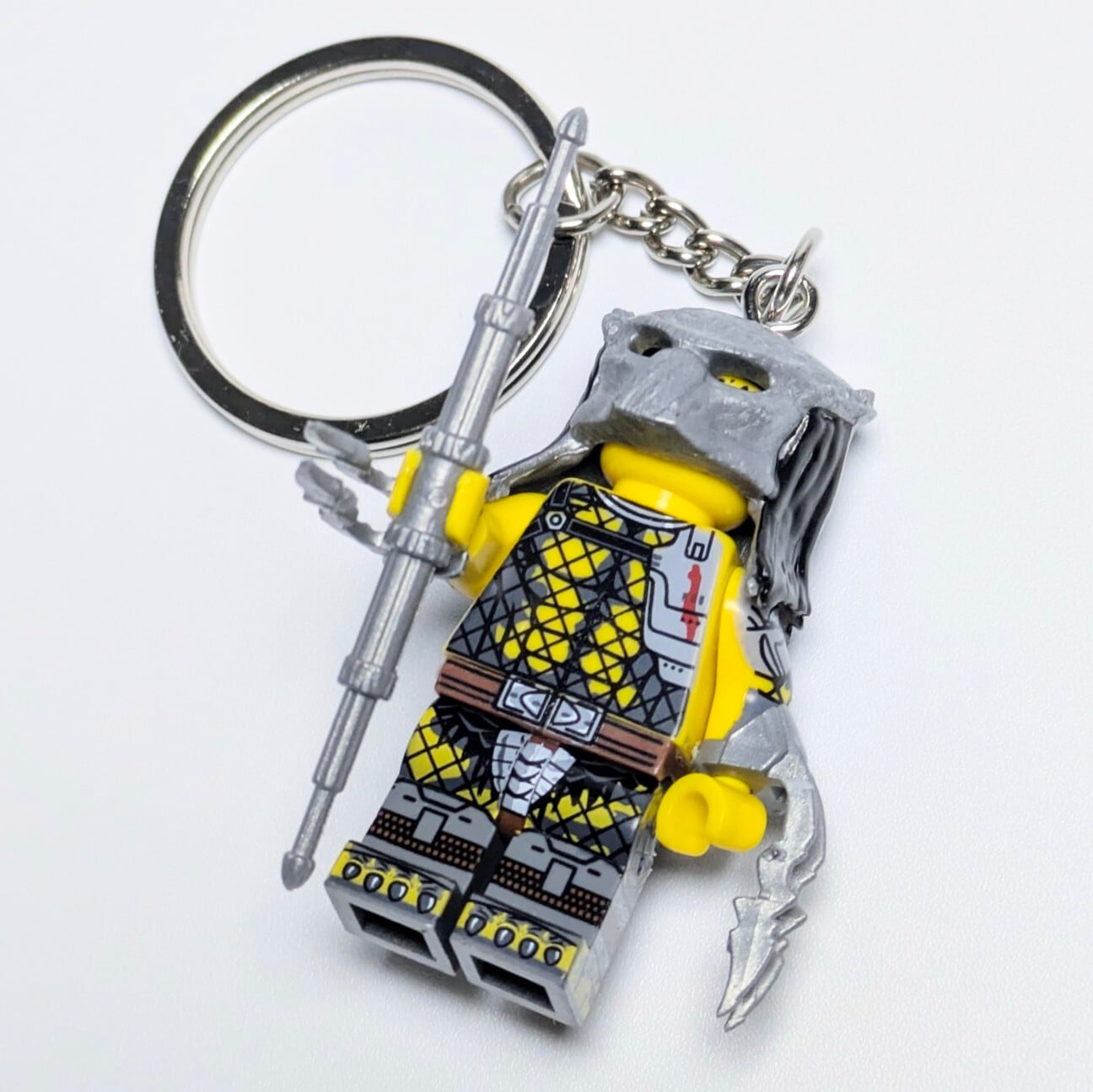 ★ブロックフィギュアキーホルダー★【 PREDATOR2 / AVP ( エイリアンvsプレデター )】 Predator Warrior ( プレデター・ウォリアー )　〚アメリカン雑貨 アメトイ〛