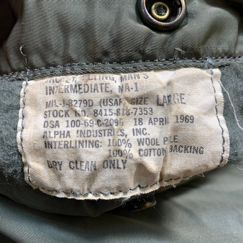 60's U.S.AIR FORCE MA-1 フライトジャケット JACKET FLYING 60's U.S.AIR FORCE MA-1 フライトジャケット JACKET FLYING