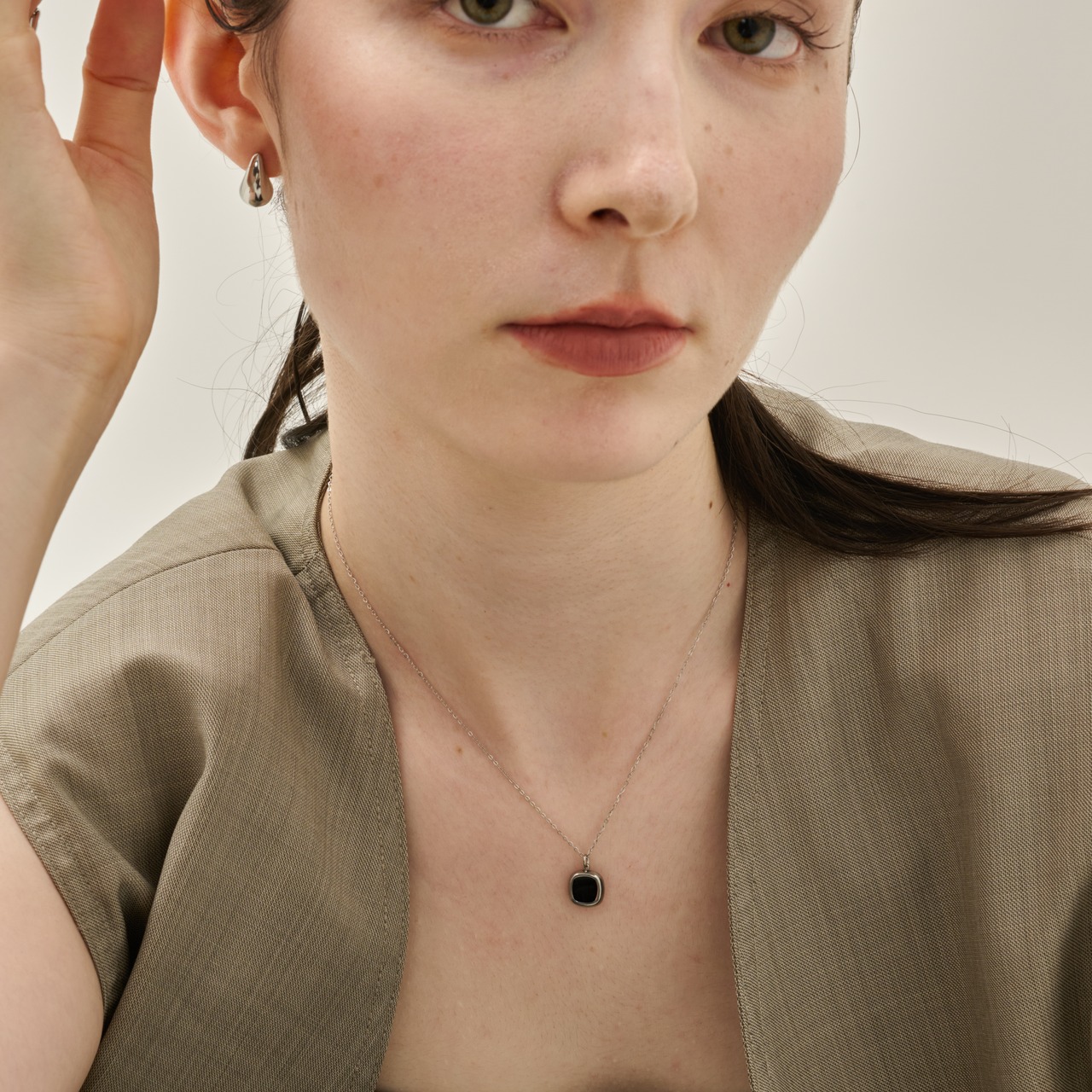 11/14(金)21時新作発売*stainless black necklace