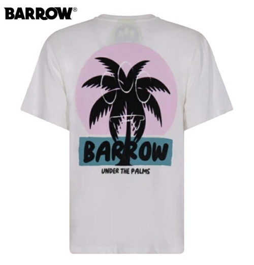 バロー Tシャツ 半袖 BARROW JERSEY T-SHIRT UNISEX 034082 OFF WHITE