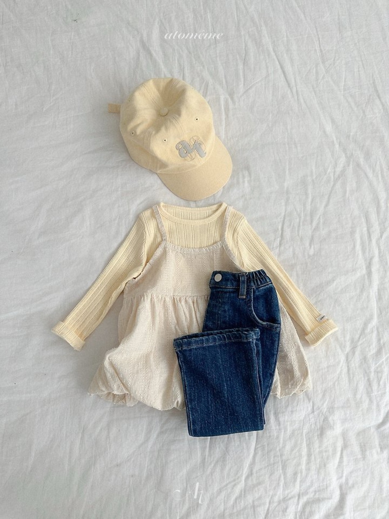 韓国子供服 / Atomeme / 26Autumn / Berry Bootcut Denim / 秋服 *S~XL*