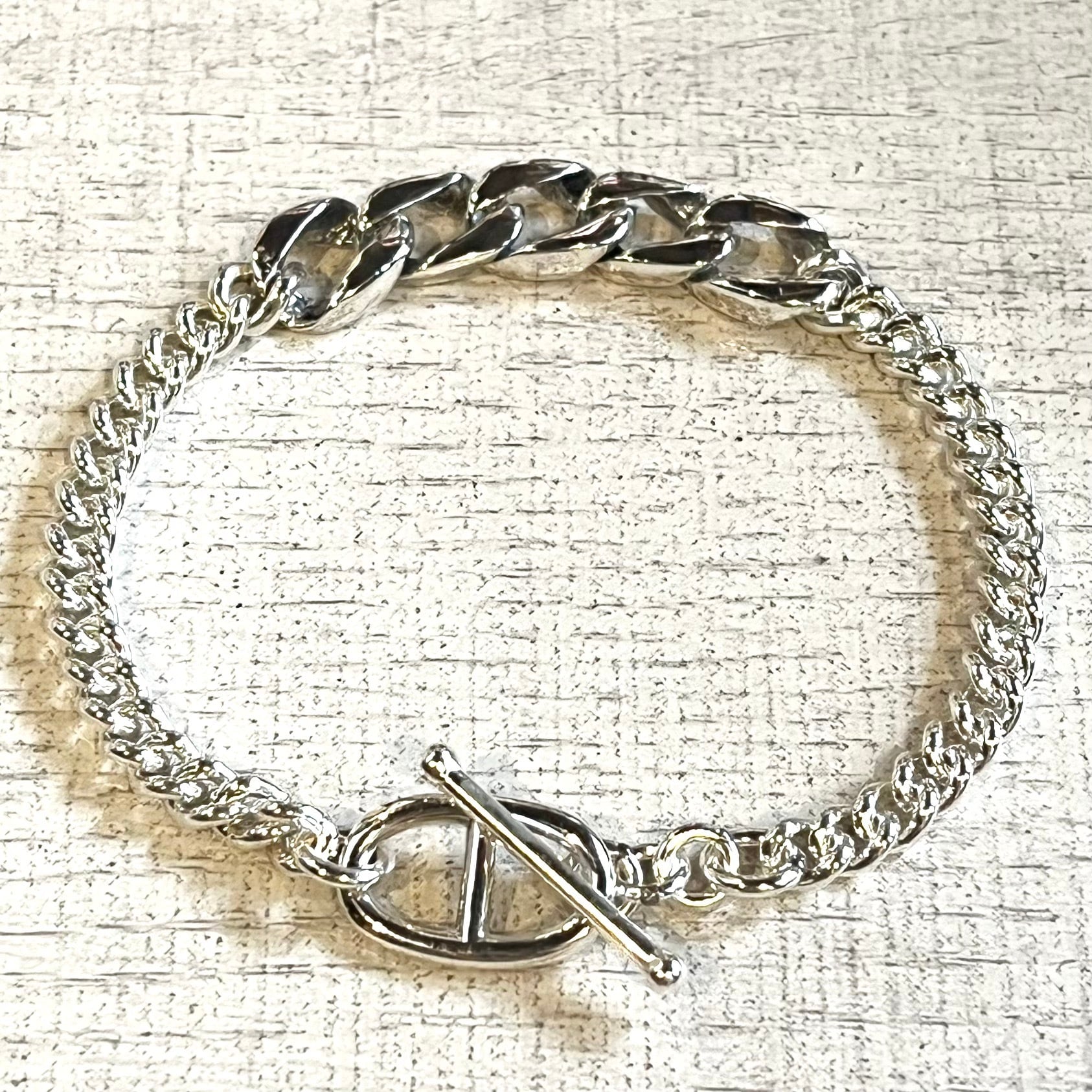 ENGRAVED FLUID WAVE SLIM BANGLE-SILVER925-ウェーブバングル