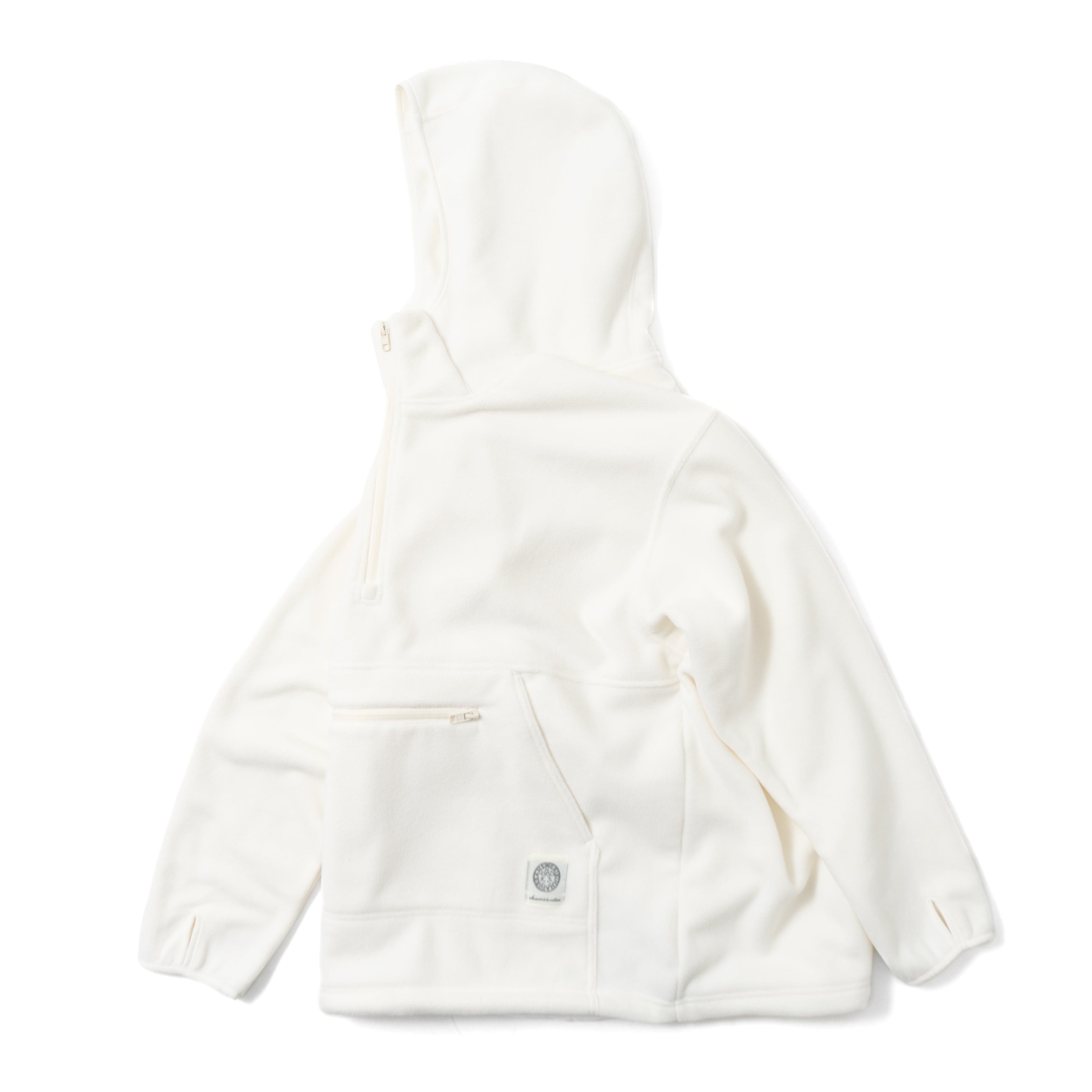 FLEECE ANORAK WHITE | What's up?