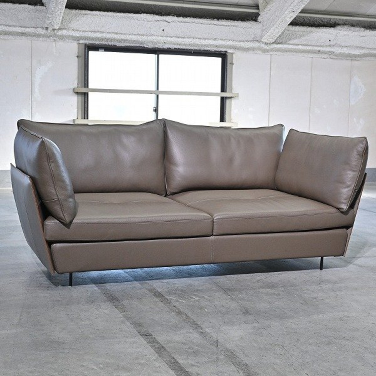 展示品 Ritzwell 158万「LIGHT FIELD MODULAR」ソファ 2人掛け ラブ 2P 本革 モダン ライトフィールドモデュラー リッツウェル