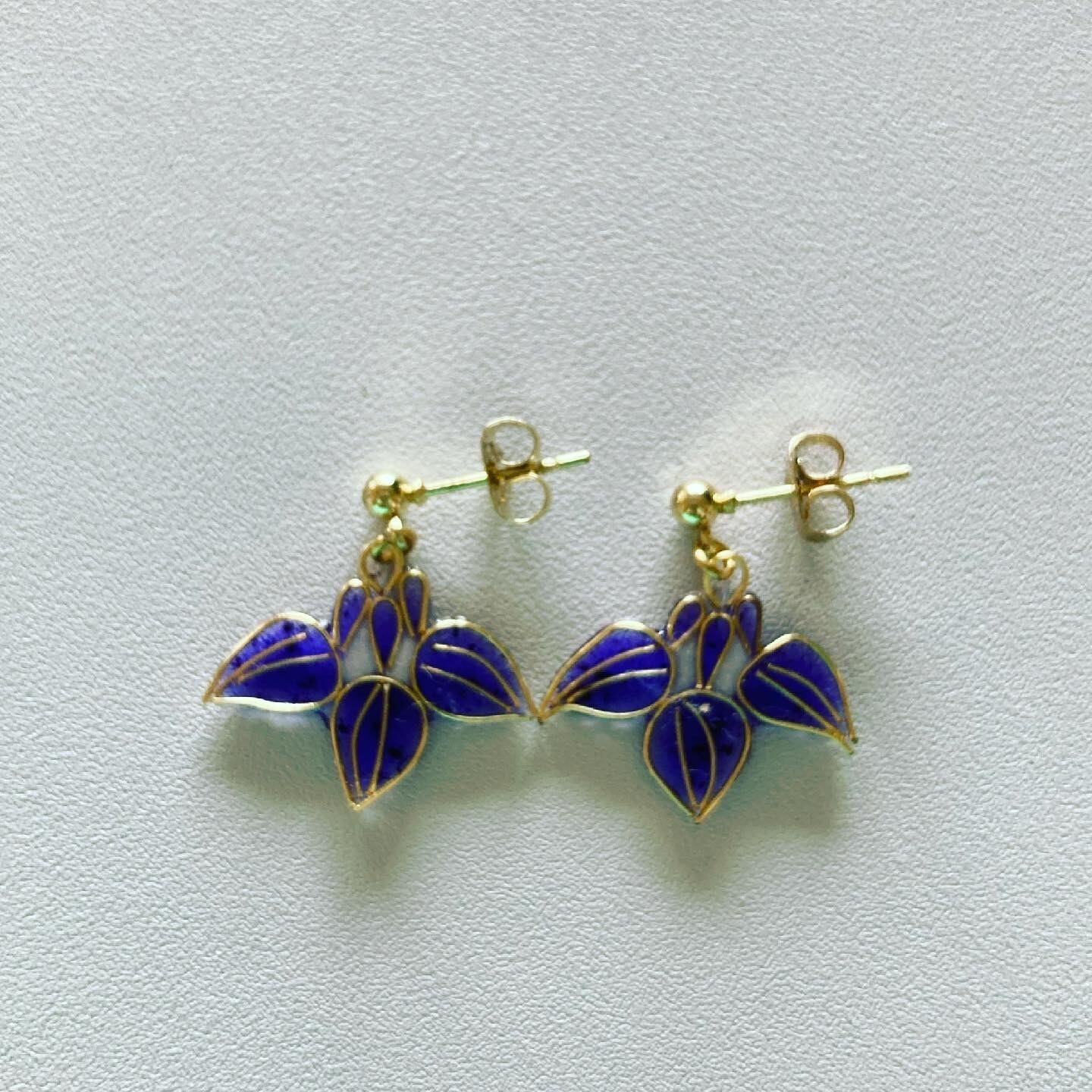 ピアス 花札シリーズ かきつばた スタッドピアスタイプ | cocochi