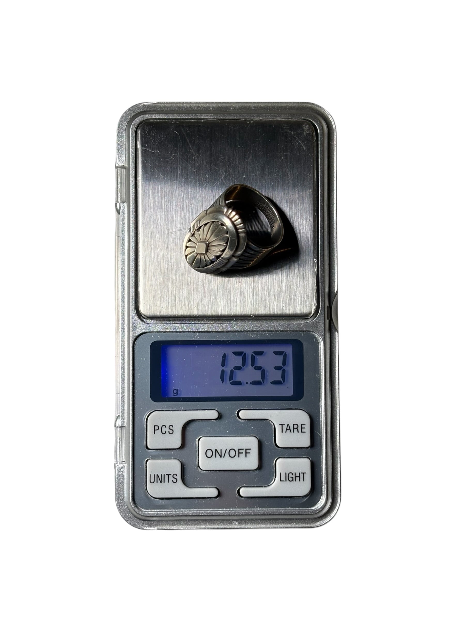 navajo HOWARD NELSON silver sunburst box ring | NOIR ONLINE