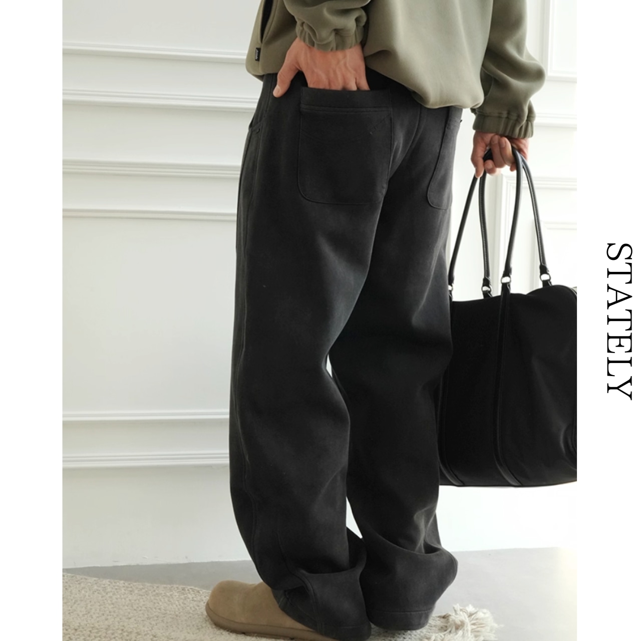 Washed Fleece Wide Pant/2color_B73・画像7