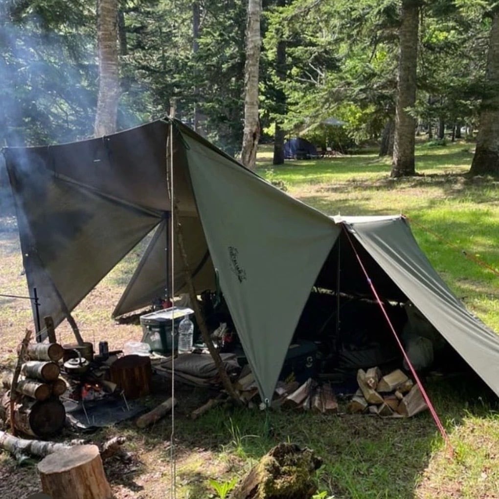 ジベタリアン‼️限定100枚‼️蝦夷タープ（穴有り）‼️