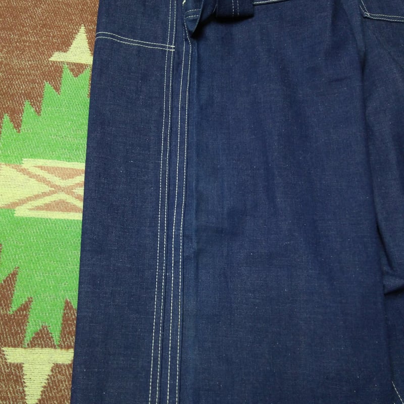 60s~ CARTER'S DOUBLE FRONTS Denim Work Pants (W50) DEAD 60s~ CARTER'S DOUBLE FRONTS Denim Work Pants (W50) DEAD