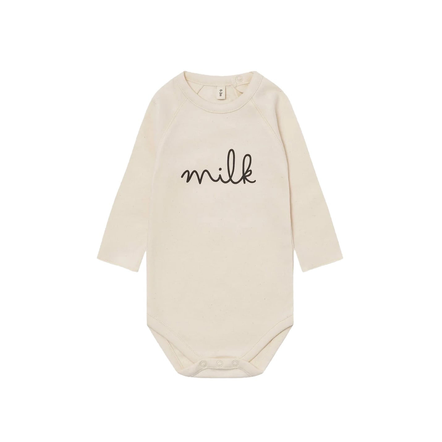 organic zoo / Undyed Milk Bodysuit / 3-6M・6-12M