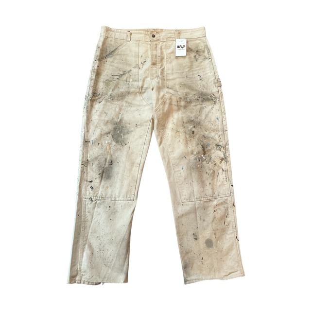 Special!! 1950s~1960s unknown "penki&damaged" double knee work pants