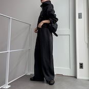 裏起毛ハーフZIPショート丈PK/チャコール